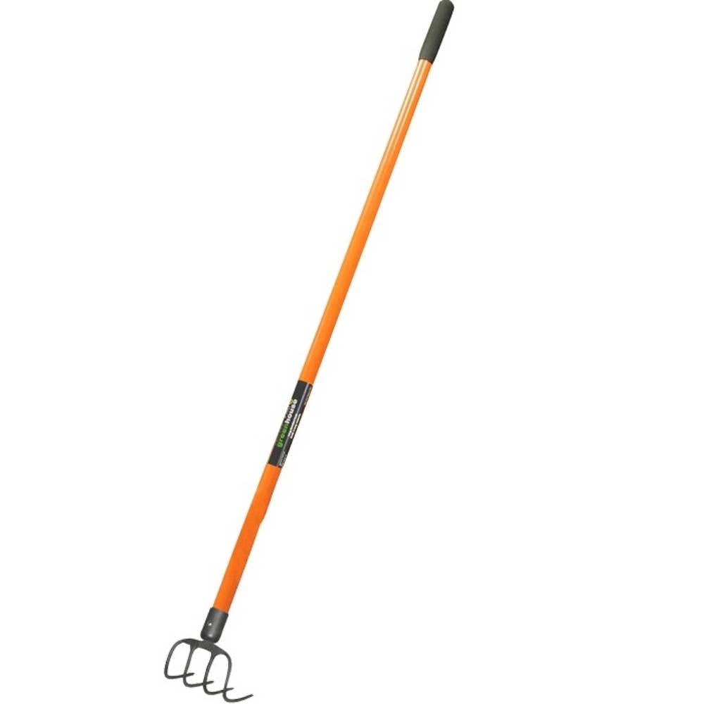Holland Greenhouse G000238 4-Tine Cultivator with Fibreglass Long Handle
