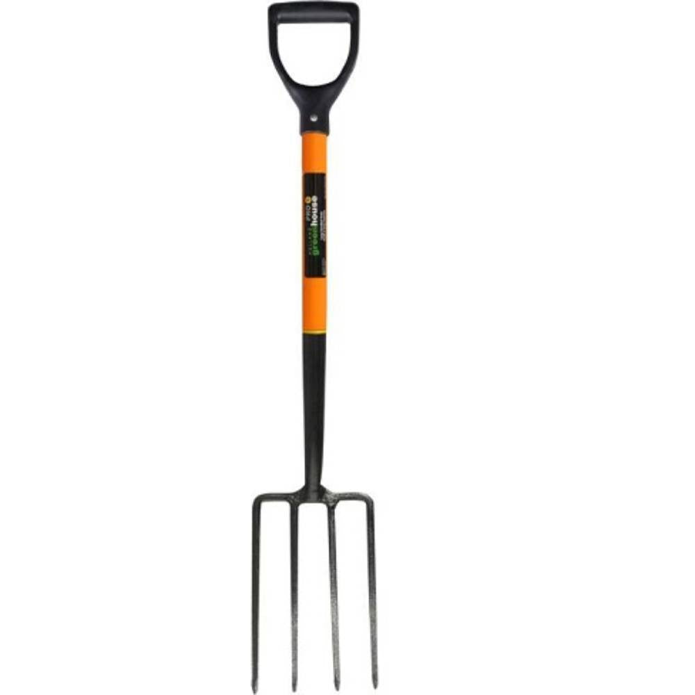 Holland Greenhouse G000243 4-Tine Digging Fork with Fibreglass D-Handle