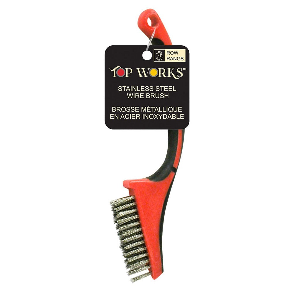 Top Works 6-1/2in Mini Stainless Steel Wire Brush