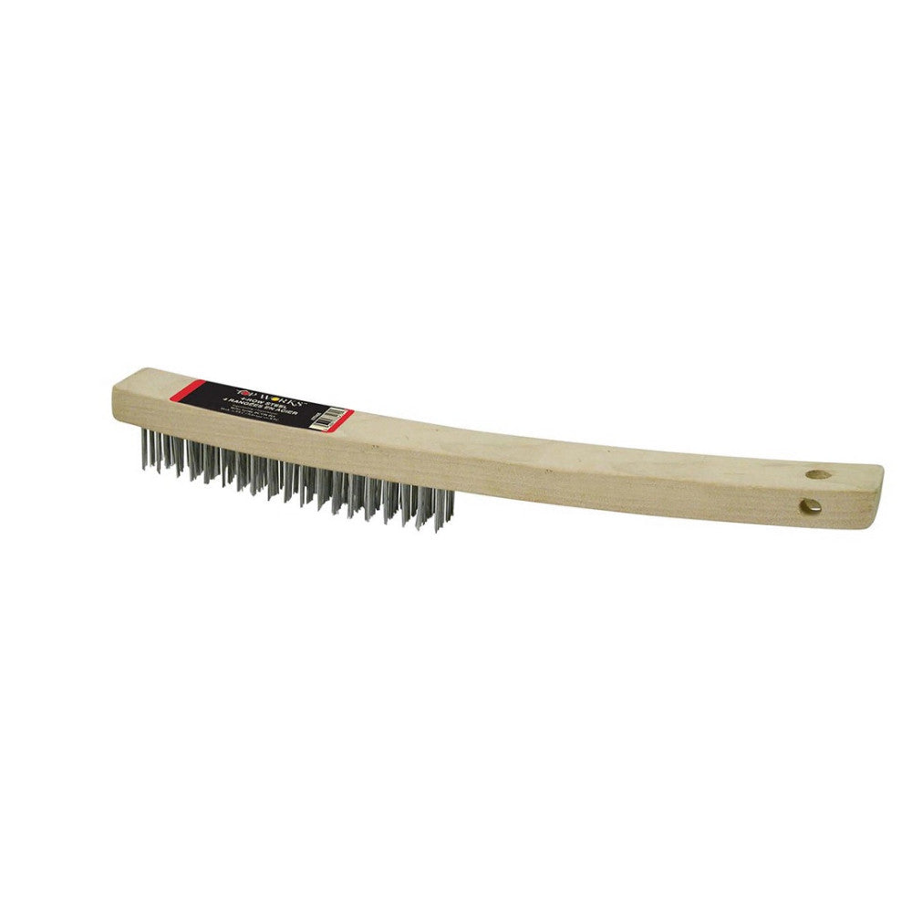 Top Works MOD-077405 14 inch 4-Row Steel Wire Brush