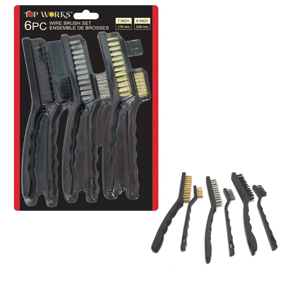 Top Works MOD-078540 6pc Wire Cleaning Brush Set