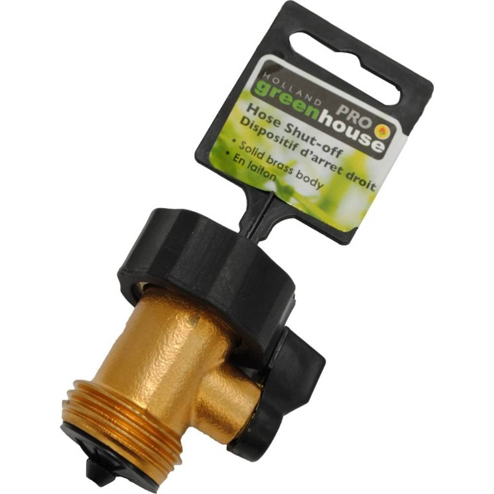 Holland Greenhouse N000437 Inline Solid Brass Shut-Off Valve