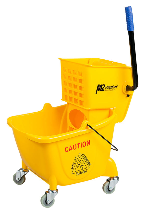M2 26L Side Press Wringer & Mop Bucket - Yellow