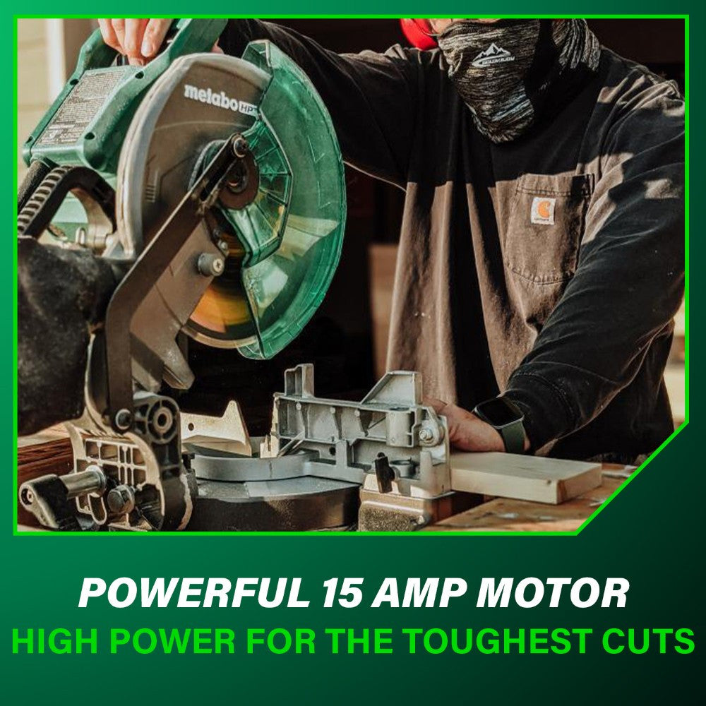 Metabo HPT C10FCG2M 15 Amp 10in Single Bevel Compound Mitre Saw