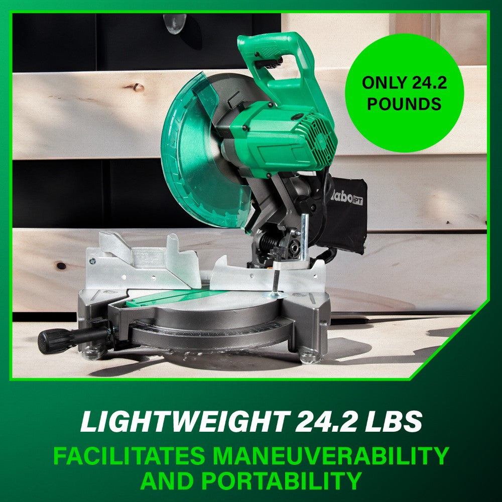 Metabo HPT C10FCG2M 15 Amp 10in Single Bevel Compound Mitre Saw