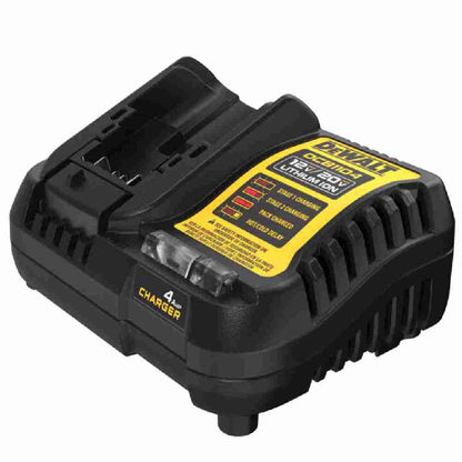 DeWalt DCB1104 12V / 20V MAX 4 Amp Battery Charger showing from different angle