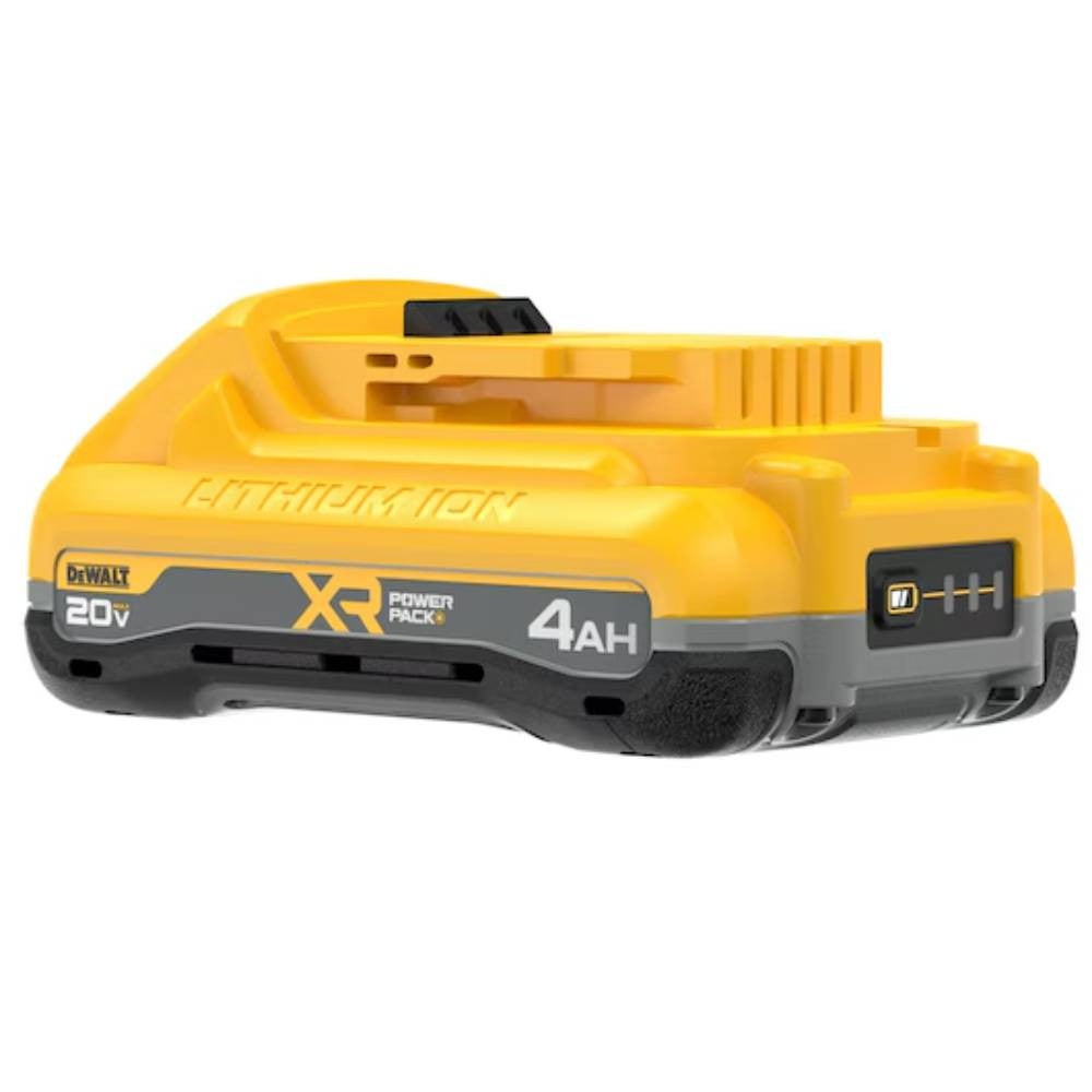 DeWalt DCB2104 20V MAX XR POWERPACK 4.0 Ah Battery showing back of the battery