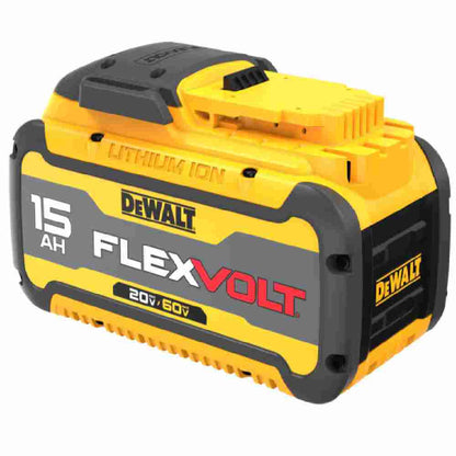 DeWalt DCB615 20V / 60V MAX FLEXVOLT 15.0 Ah Li-Ion Battery showing reverse angle