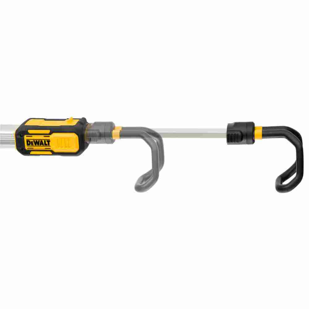 DeWalt DCL045B 12V/20V MAX Cordless Hood Light showing the range of the expandable hook