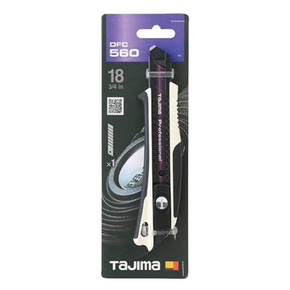 Tajima DFC560N Premium Cutter Series 560 Utility Knife with Auto-Lock showing in packaging