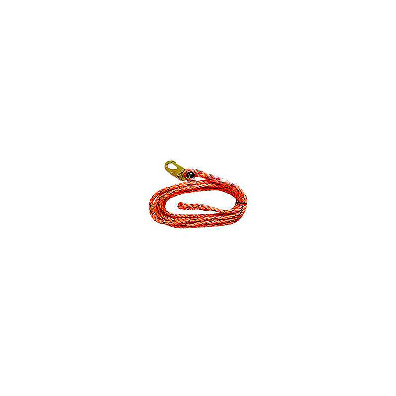 DEGIL Fallpro 50' Vertical Lifeline Rope with 3/4in Snap Hook End