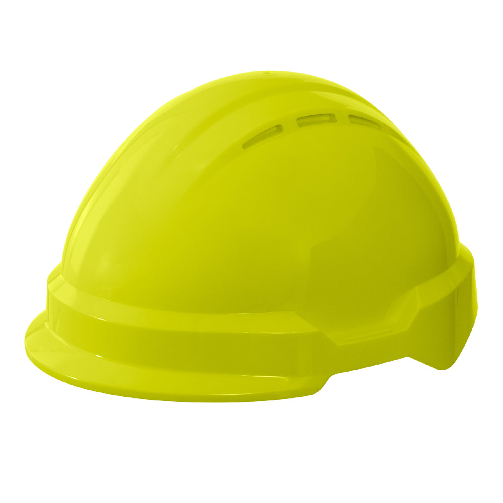 DEGIL Yellow Type II Americana Climbing-Style Helmet with 4-Point Ratchet Suspension
