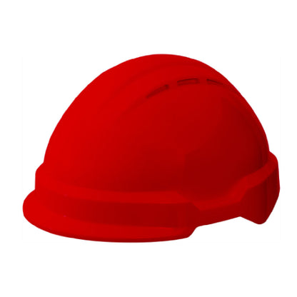 DEGIL Red Type II Americana Climbing-Style Helmet with 4-Point Ratchet Suspension