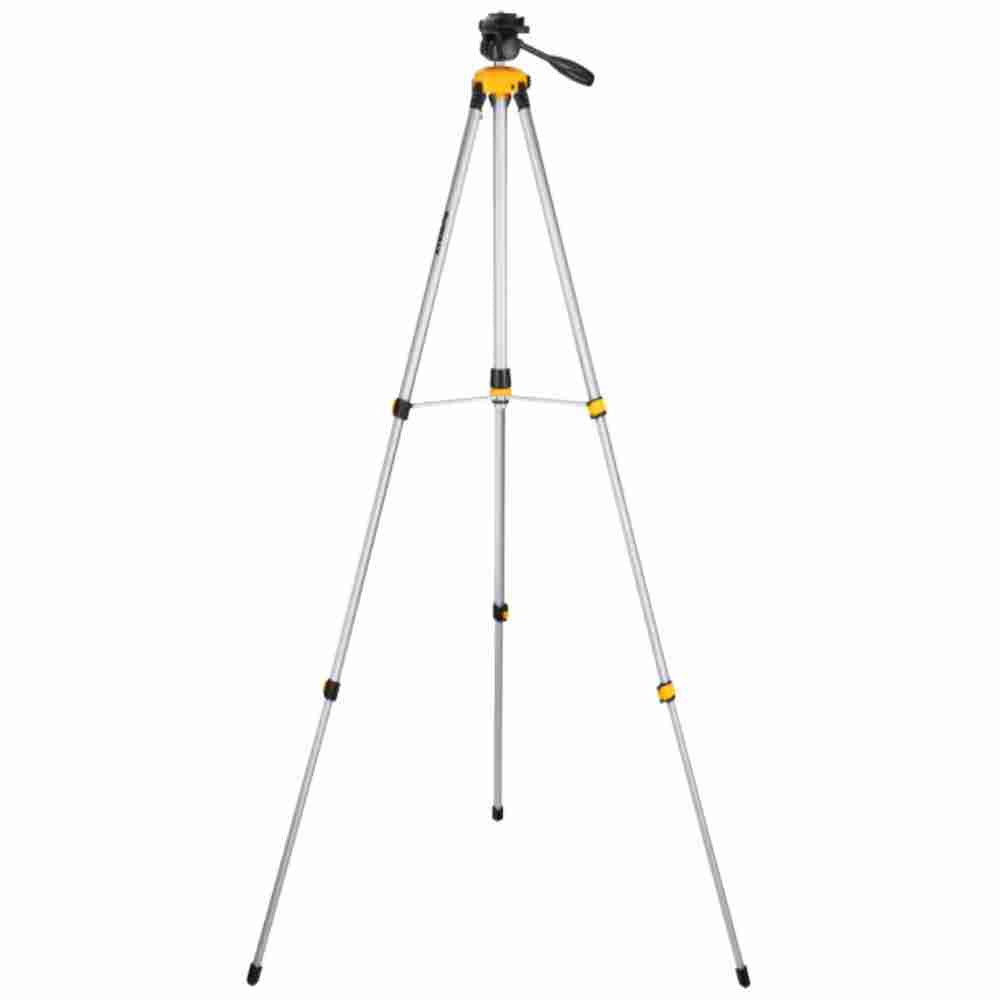 DeWalt DW0881T Laser Tripod with Tilting Head showing tripod fully extended
