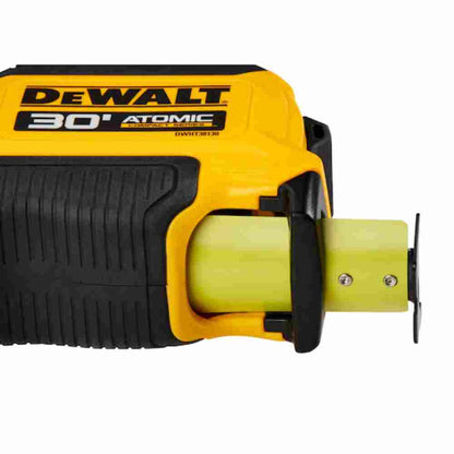 DeWalt DWHT38130S ATOMIC 30 feet Tape Measure showing finger spacing