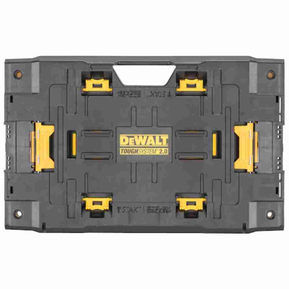 DeWalt DWST08017 TOUGHSYSTEM to TSTACK 2.0 Adaptor showing all mounting systems included in adaptor