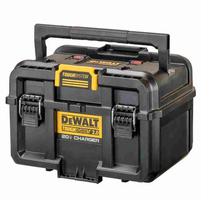 DeWalt DWST08050 TOUGHSYSTEM 2.0 20V Dual-Port Charger Box showing box closed