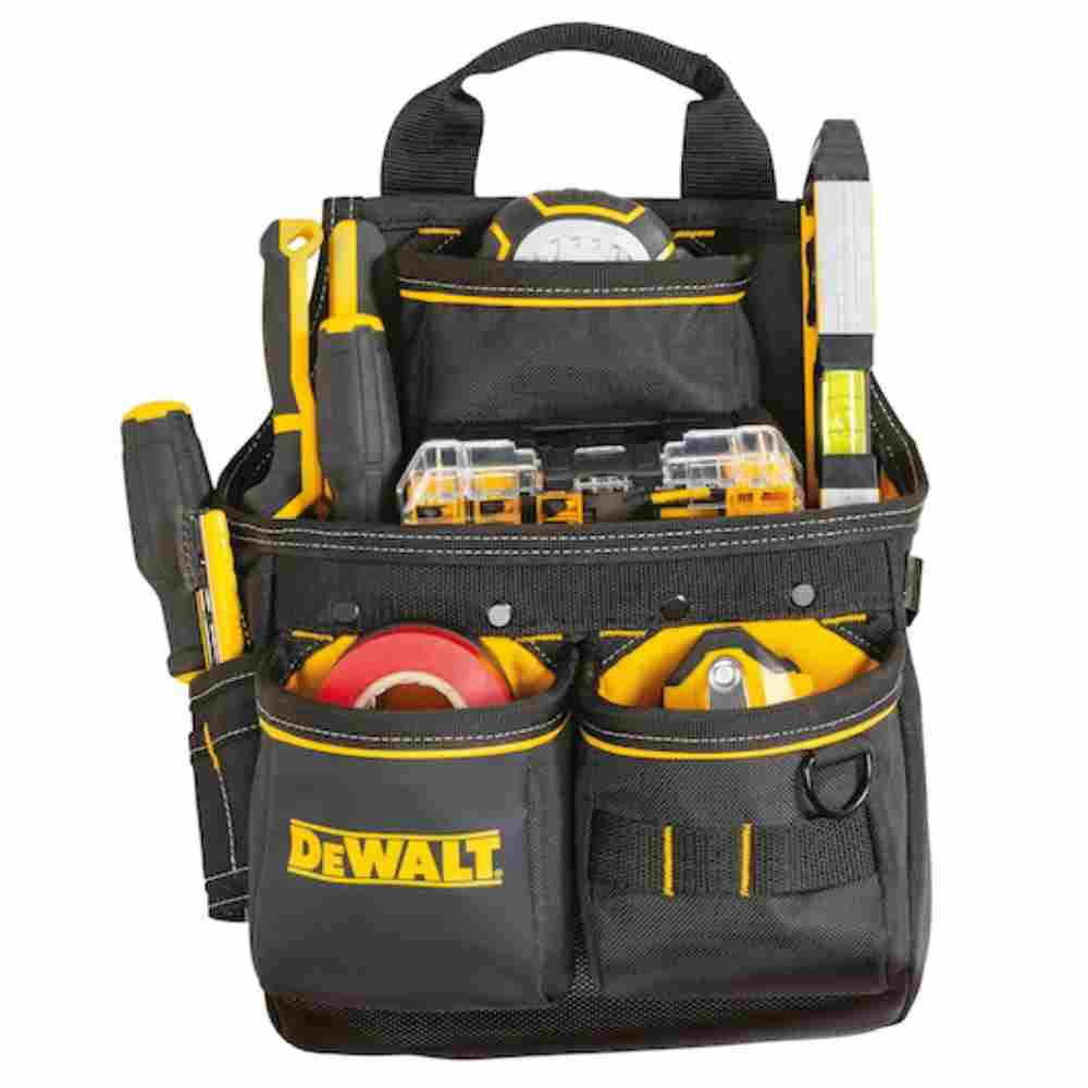 DeWalt DWST540201 Professional Nail Pouch showing with tools loaded in pouch (Tools sold separately)