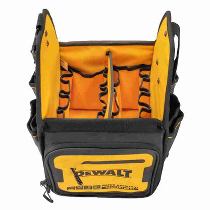 DeWalt DWST560105 11 inch Electrician Tote showing the pockets inside of the bag