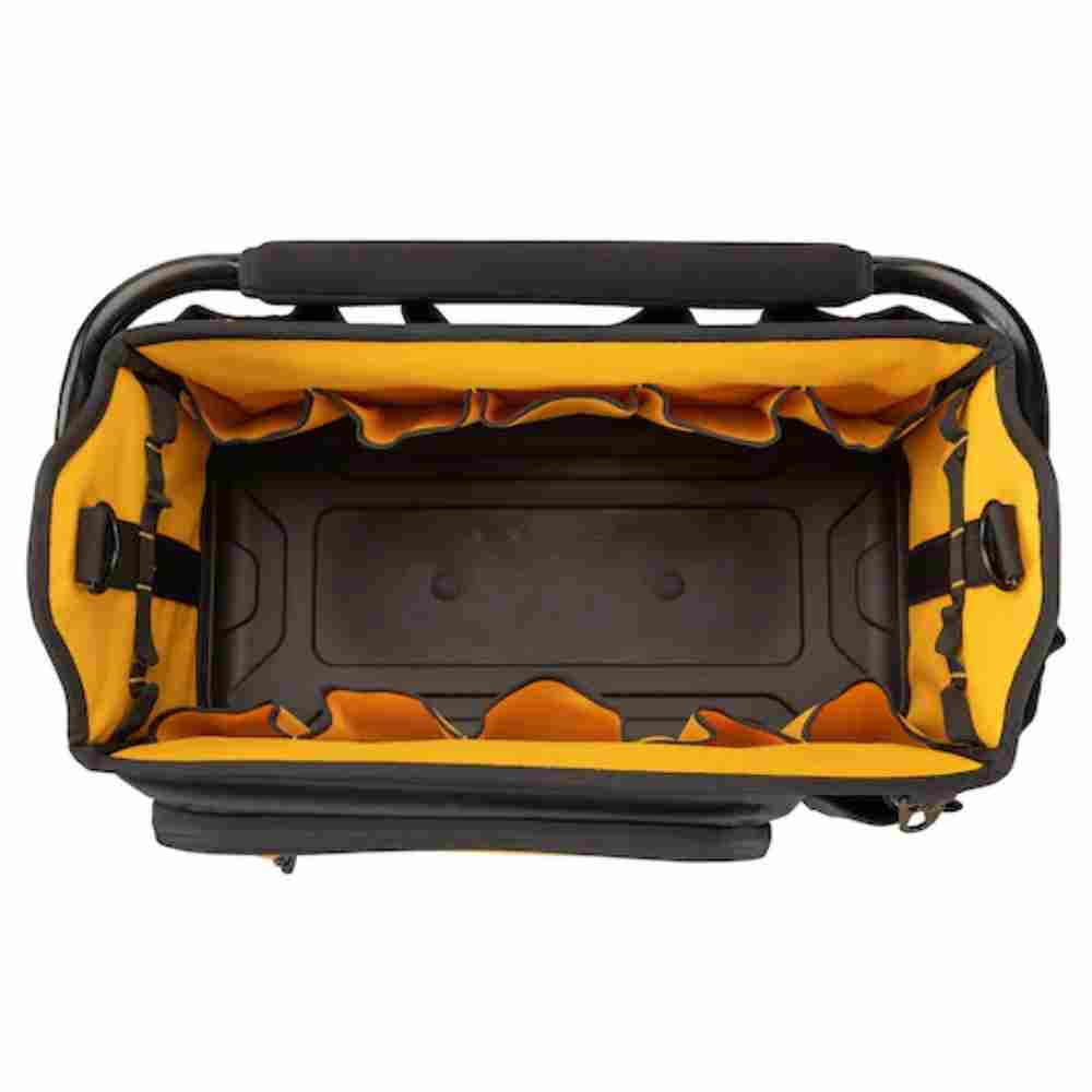 DeWalt DWST560106 20 inch Professional Tool Tote showing the pockets inside of the bag