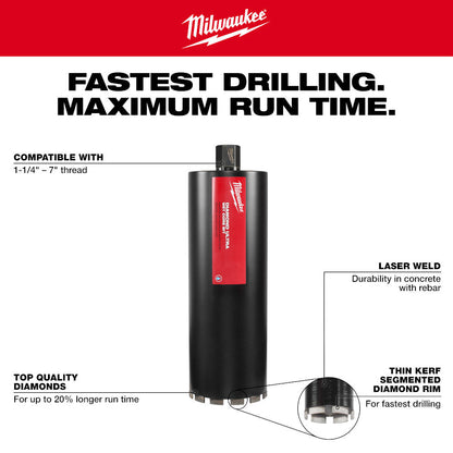 Milwaukee 48-17-5040 4 inch Diamond Ultra Wet Core Drill Bit