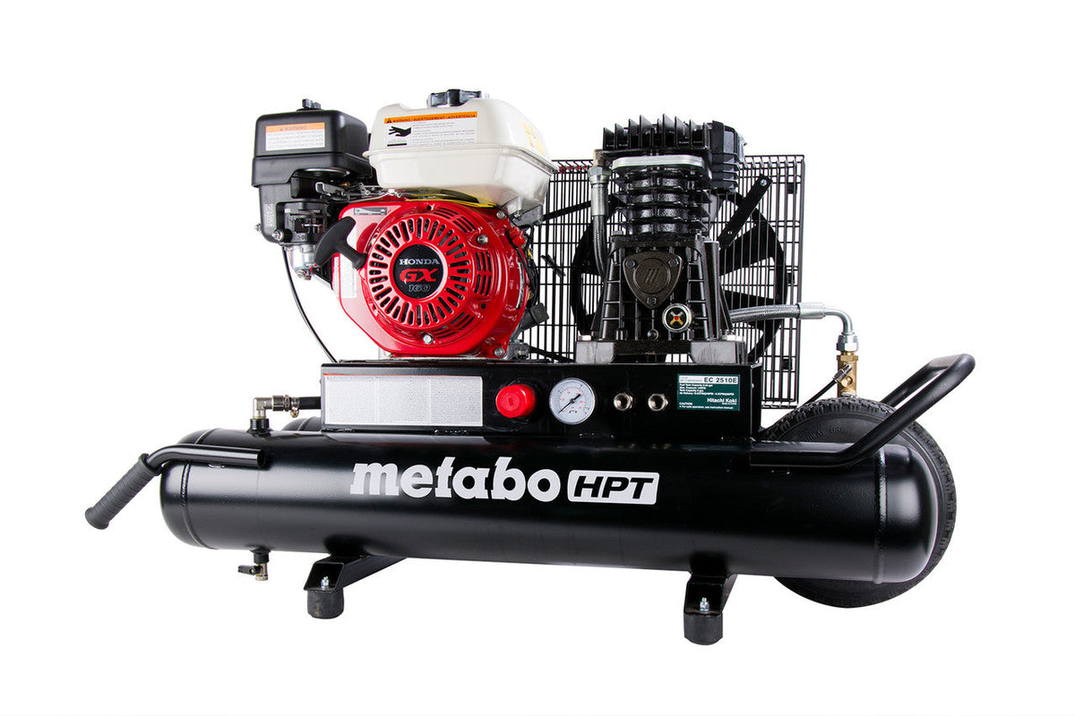 Metabo HPT EC2510EM 5.5 Net HP 8-Gallon Gas Powered Wheeled Air Compressor