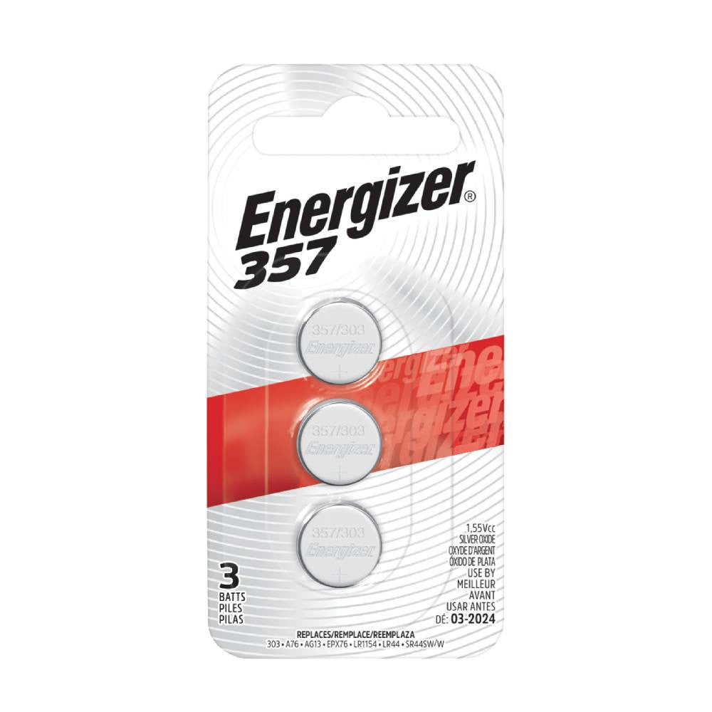 Energizer 357BPZ3N 357/303 Silver Oxide Button Battery - 3pk