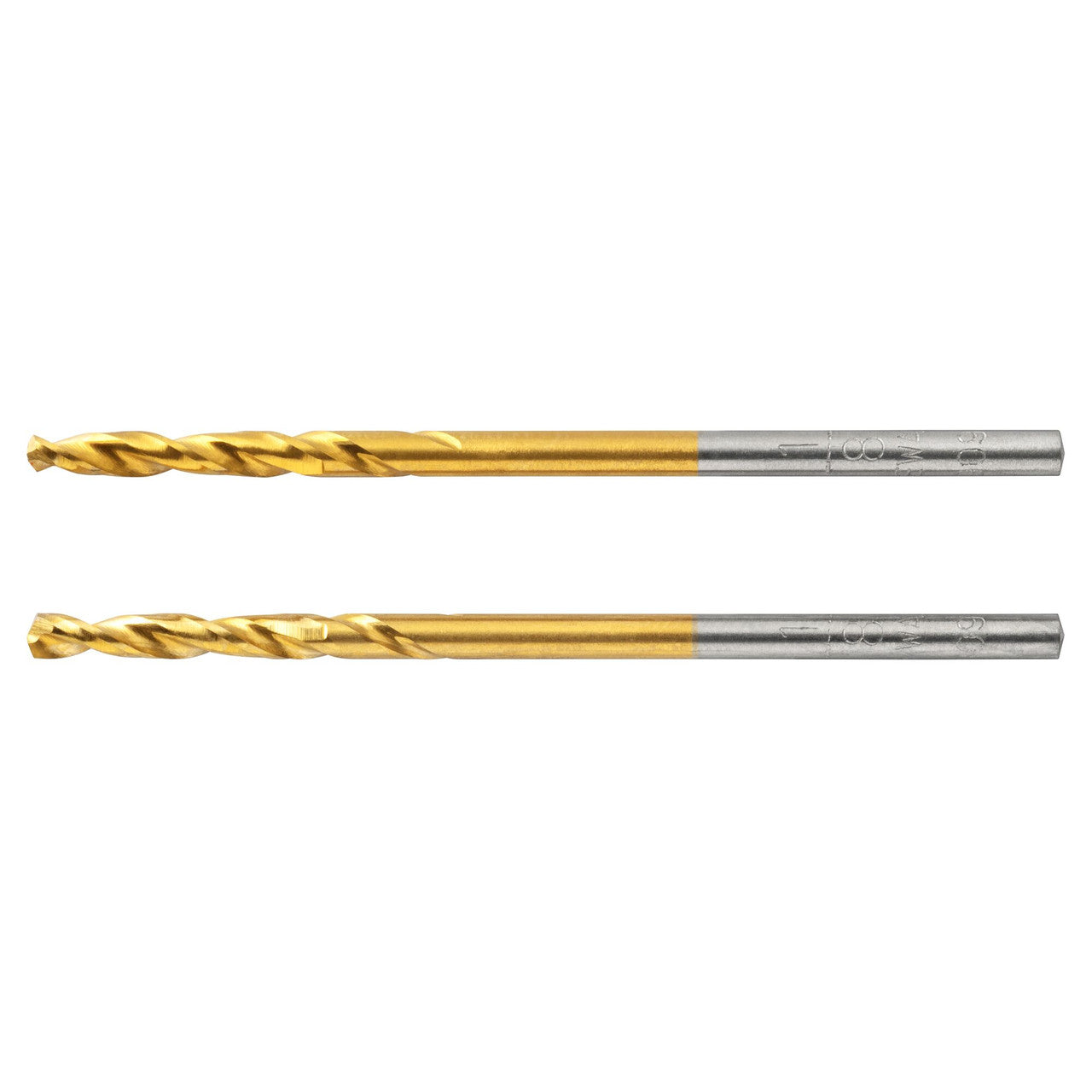 DeWalt DW1308 1/8 Inch Titanium Nitride Coated Drill Bit - 2pk