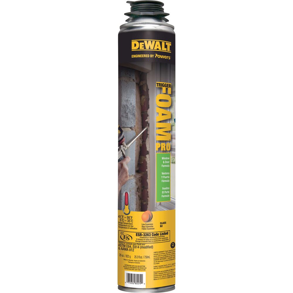 DeWalt 29oz TriggerFoam Pro Window & Door Polyurethane Foam