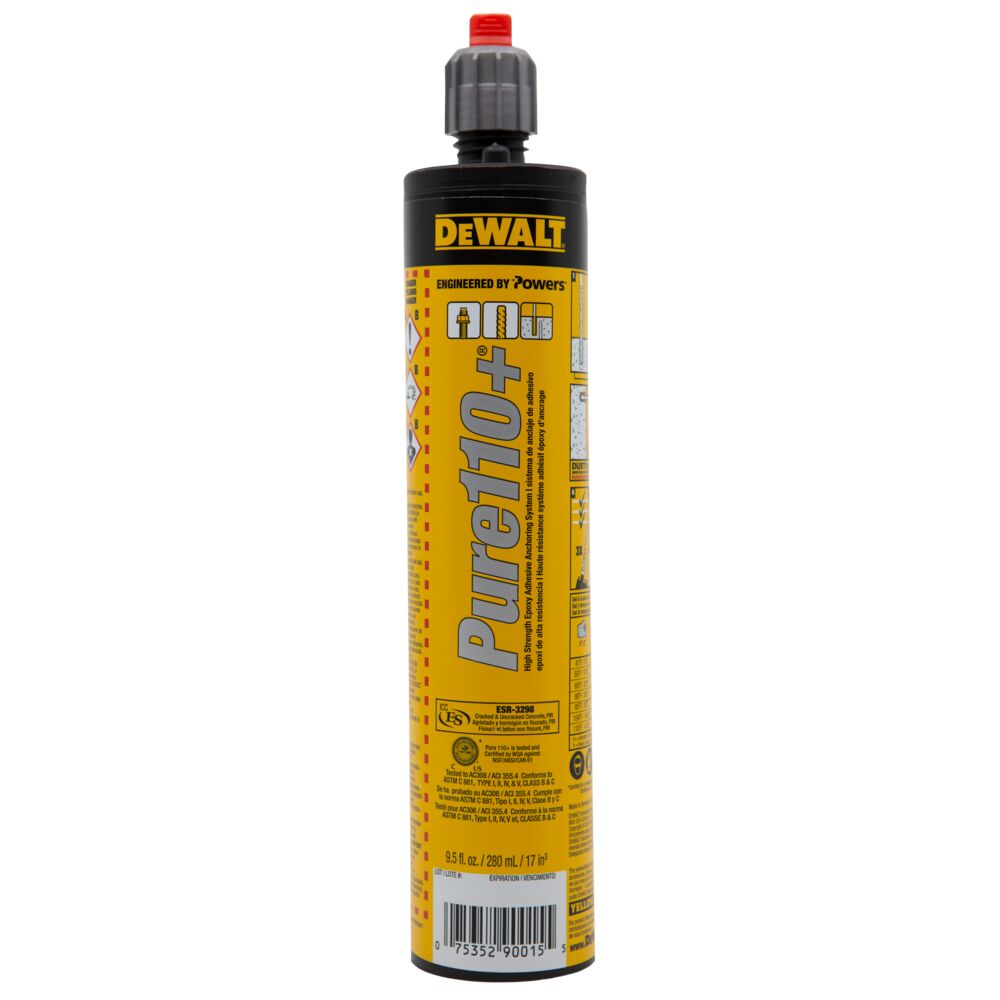 DeWalt PURE110+ Anchor Adhesive QuickShot 9 oz - 12pk