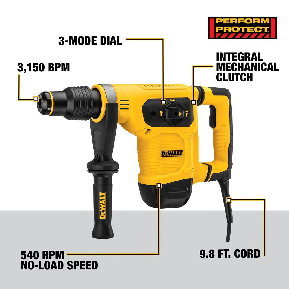 DeWalt D25481K 1-9/16 inch SDS Max Combination Rotary Hammer Kit