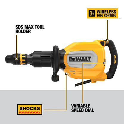 DeWalt D25911K 15 Amp 27 lb. SDS Max In-Line Demolition Hammer with SHOCKS
