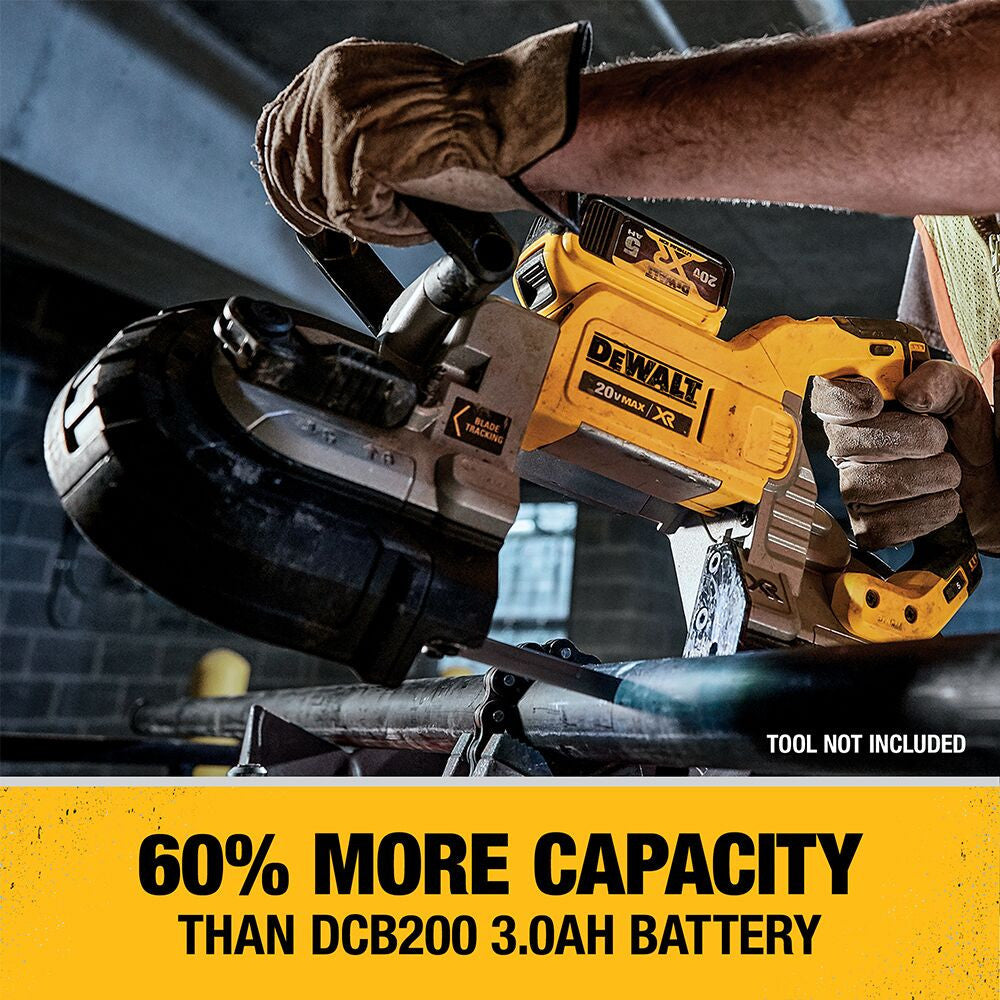 DeWalt DCB205C 20V MAX XR Premium 5.0 Ah Li-Ion Battery Starter Kit