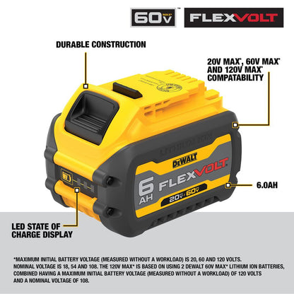 DeWalt DCB606-2 20V / 60V MAX FLEXVOLT 6.0 Ah Li-Ion Batteries -2pk