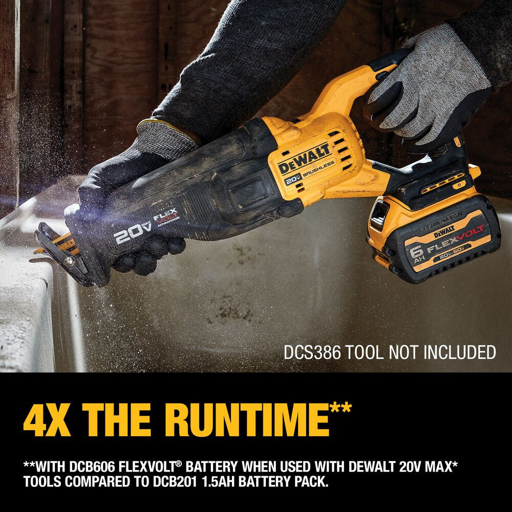 DeWalt DCB606-2 20V / 60V MAX FLEXVOLT 6.0 Ah Li-Ion Batteries -2pk