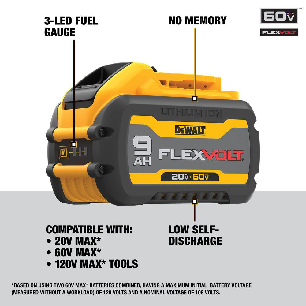 DeWalt DCB609 20V/60V MAX FLEXVOLT 9.0Ah Battery