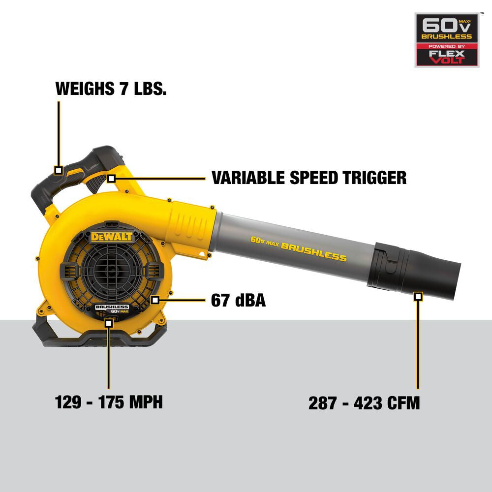 DeWalt DCBL770B 60V MAX FLEXVOLT Brushless Handheld Blower (Tool Only)