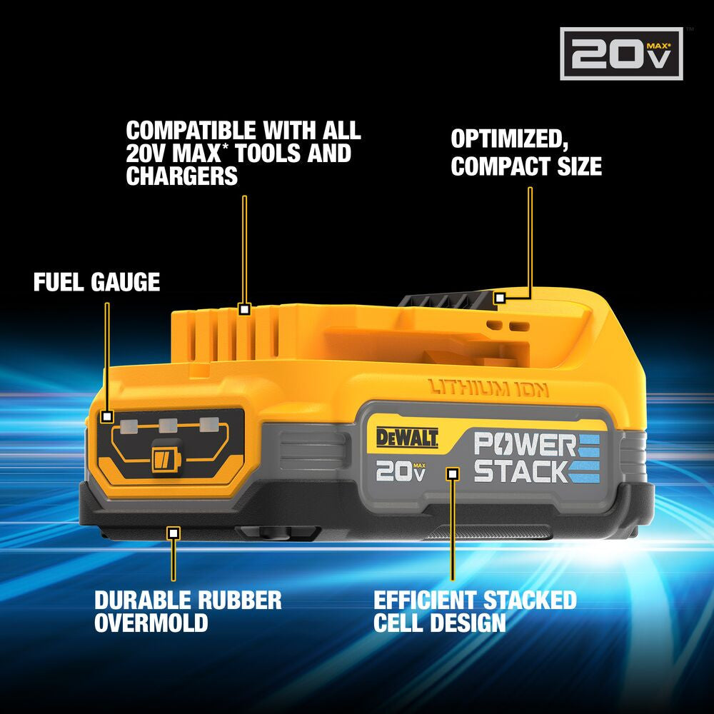 DeWalt DCBP034 20V MAX POWERSTACK Compact 1.7 Ah Battery