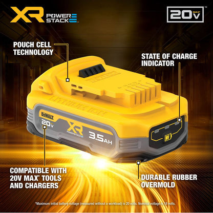 DeWalt DCBP320-2 20V MAX POWERSTACK 3.5 Ah Battery Packs - 2pk