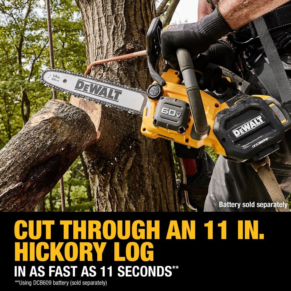 DeWalt DCCS674B 60V MAX 14 Inch Cordless Brushless Top Handle Chainsaw (Tool Only)