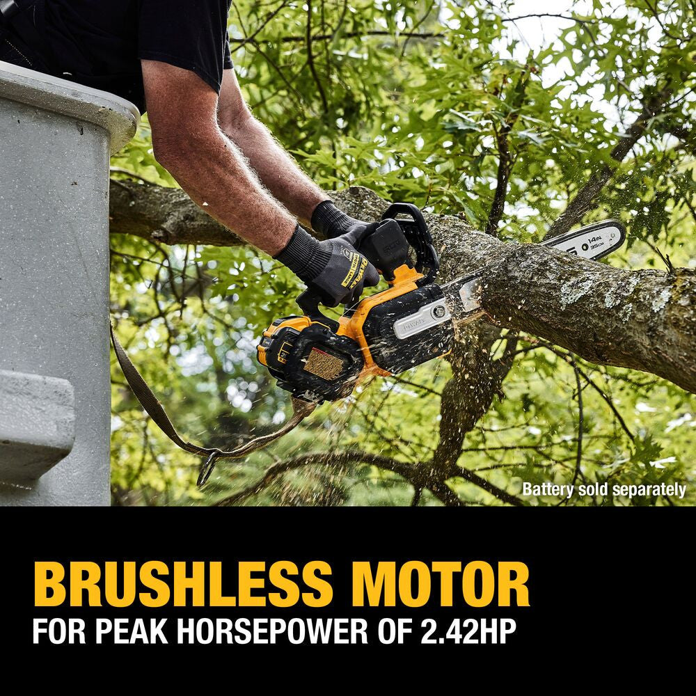 DeWalt DCCS674B 60V MAX 14 Inch Cordless Brushless Top Handle Chainsaw (Tool Only)