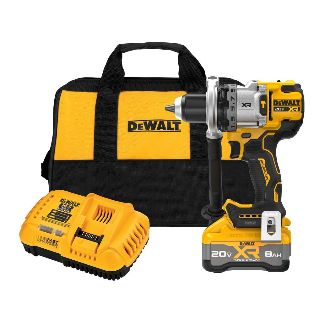 DeWalt DCD1007WW1 20V MAX XR Cordless Brushless 1/2 Inch 3-Speed Hammer Drill Kit