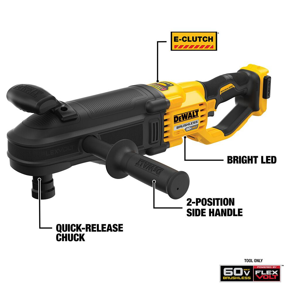 DeWalt DCD471B 60V MAX Cordless Brushless Quick Change Stud & Joist Drill (Tool Only)