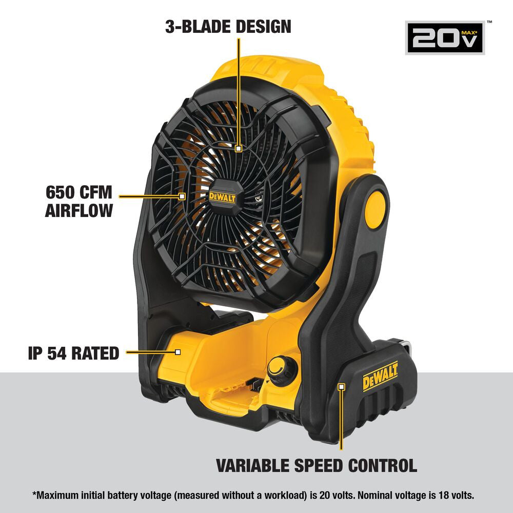 DeWalt DCE512B 11 inch Cordless Jobsite Fan (Tool Only)