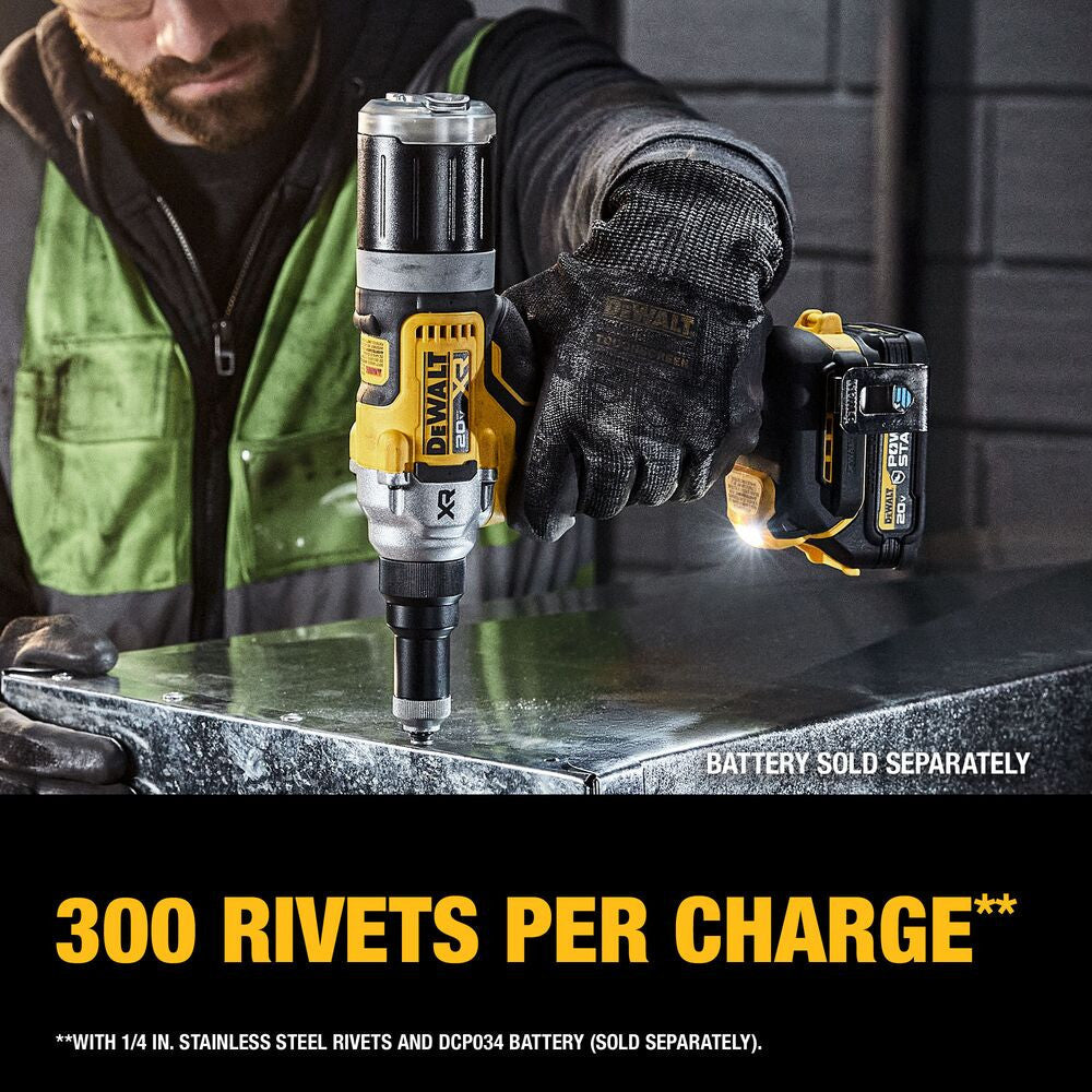 DeWalt DCF414B 20V MAX XR Cordless Brushless 1/4 inch Rivet Tool (Tool Only)