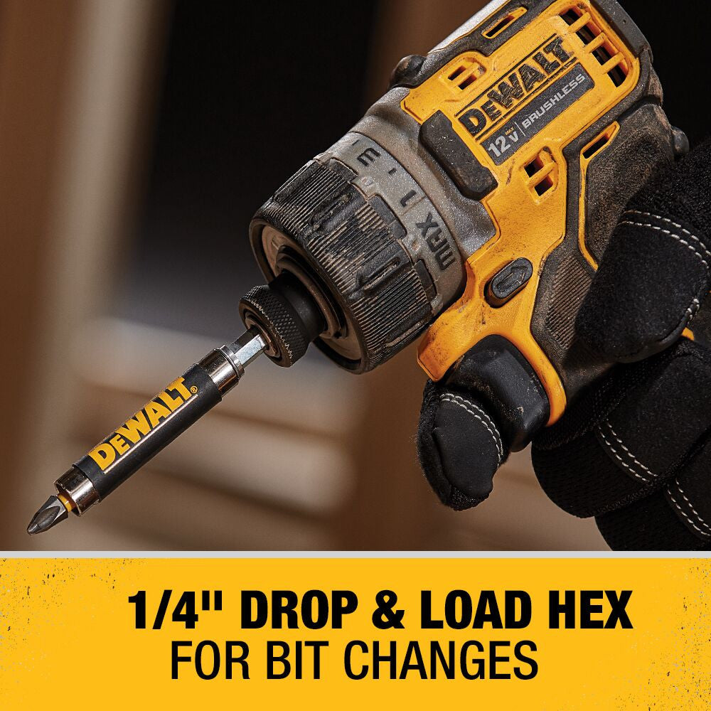 DeWalt DCF601F2 12V XTREME Brushless 1/4 inch Cordless Screwdriver Kit