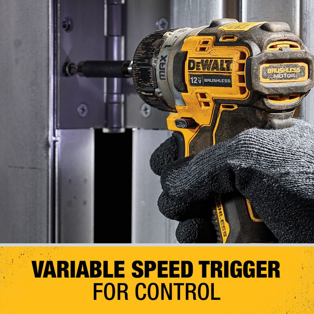 DeWalt DCF601F2 12V XTREME Brushless 1/4 inch Cordless Screwdriver Kit