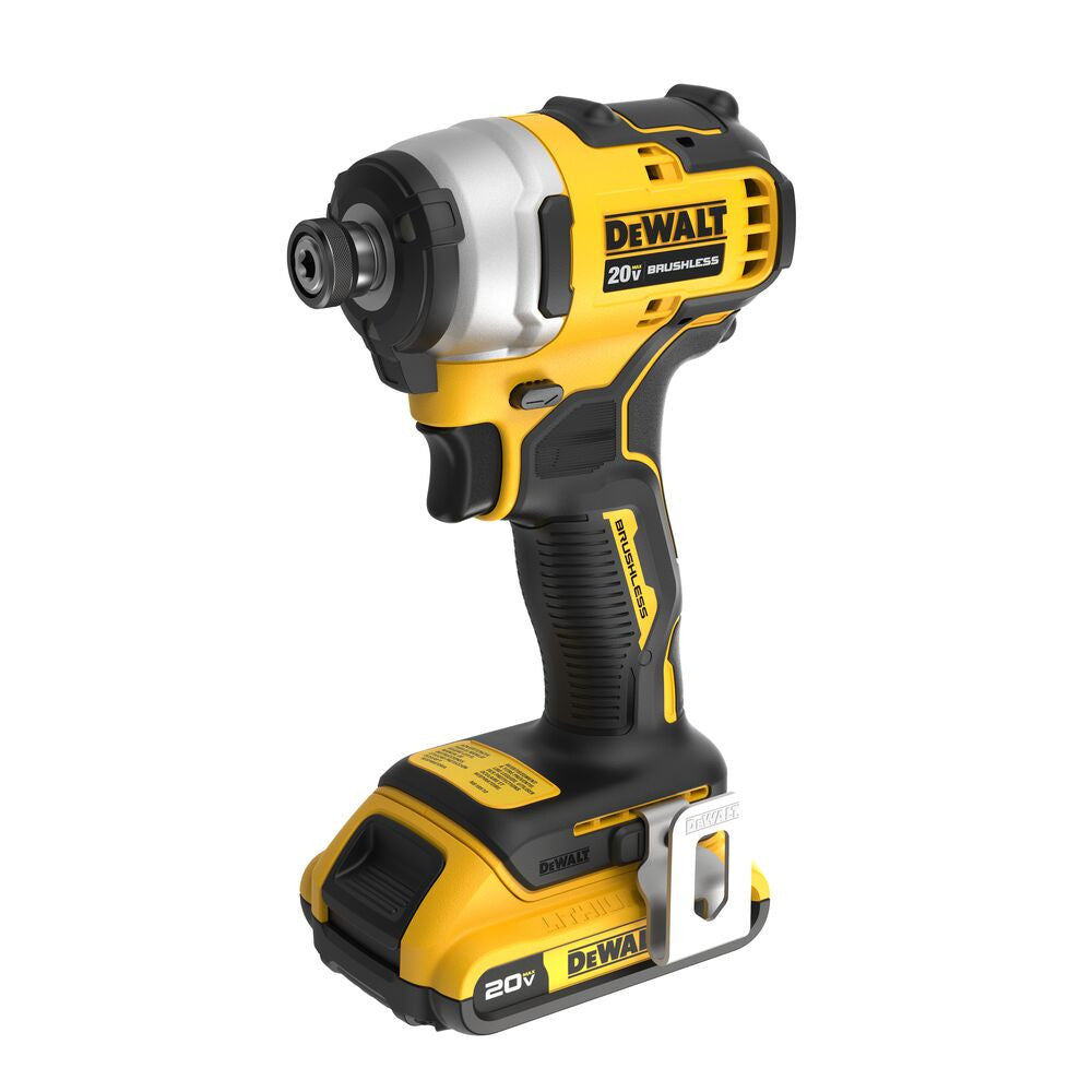 DeWalt DCF809D1 ATOMIC 20V MAX Cordless Brushless Compact 1/4 Inch Impact Driver Kit w/ 2.0 Ah Battery