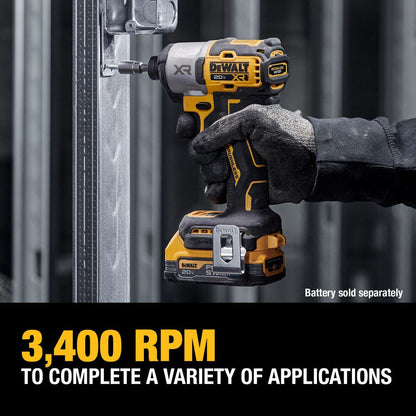 DeWalt DCF845B 20V MAX XR Cordless Brushless 3-Speed 1/4 Inch Impact Driver (Tool Only)