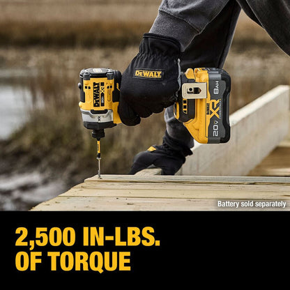 DeWalt DCF860WW1 20V MAX XR Cordless Brushless 3-Speed High-Torque 1/4 Inch Impact Driver Kit